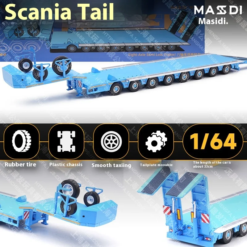 Masdi 1:64 スケールスカニア R650 合金トラックヘッドモデルダイ
