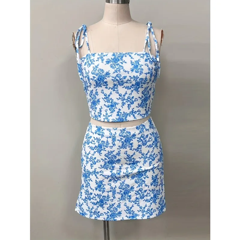 

Women's Paisley Bikini Set Pareo with Skirt Sarong Sexy Bohemian Beach Dress Beachwear Two-Piece Swimsuit Cover-Up Summer Outfit