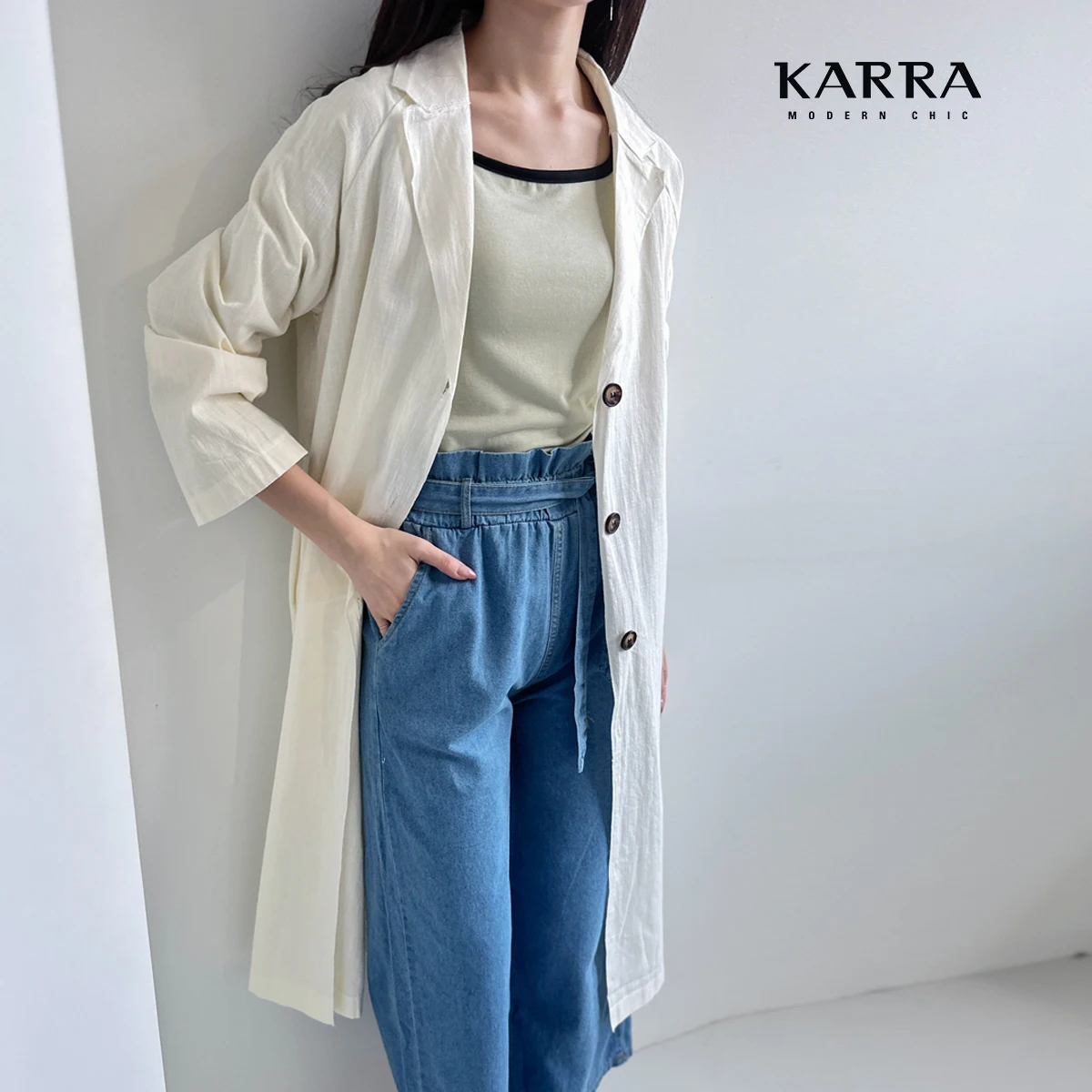 KARRA linen touch cararong jacket _ KB3SJK023C