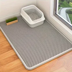 Cat litter mat double layer anti-splashing cat litter trapping mat durable Cat Scratching Pad pet cleaning Mat toilet mat