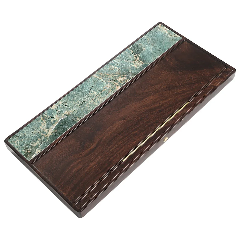 

Office Luxury Tea Trays Living Room Retro Water Absorbed Reception Tea Trays Rectangle Wood Home Teetasse MHCP