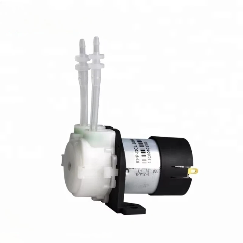 KPP High Quality 1.2~90ml/min Silicone or BPT Tubing  Mini Peristaltic Liquid Pump