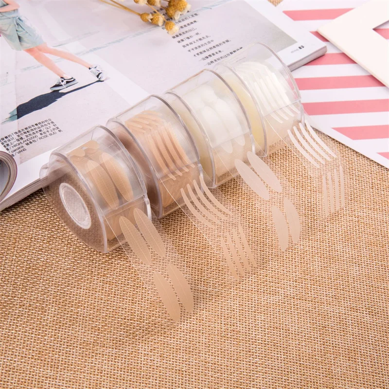 600pc Eyelash Extension Double Fold Eyelid Lift Tape Sticker Invisible Lace Makeup Breathable Under Eye Lashes Shadow Patch Tool