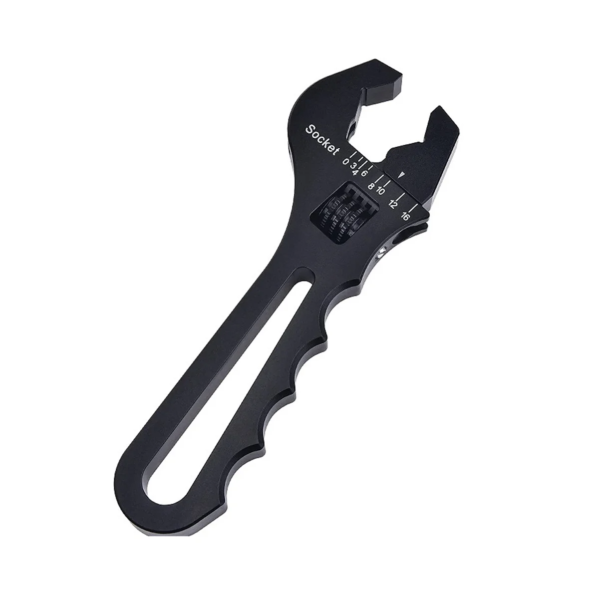 

ABNC-AN3-AN16 Tubing Wrench Hose Wrench V-Type Adjustable Wrench Hose Fitting Wrench Black
