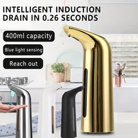 400ML Automatic Soap Dispenser Infrared Hand-free Touchless Soap Dispenser Dish Liquid For Shampoo Bathroom and Kitchen