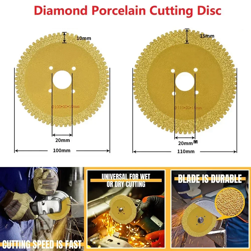 

1pc Diamond Cutting Disc Metal Saw Blades Concrete Granit Marble Ceramic Tile Cutting Blade For Angle Grinder Diamond Saw Blade