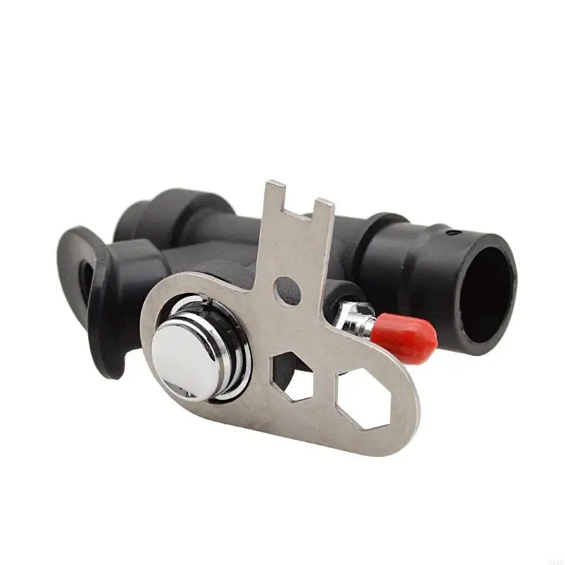  Inflator service piece, 41 x 22 mm metal part for routine use