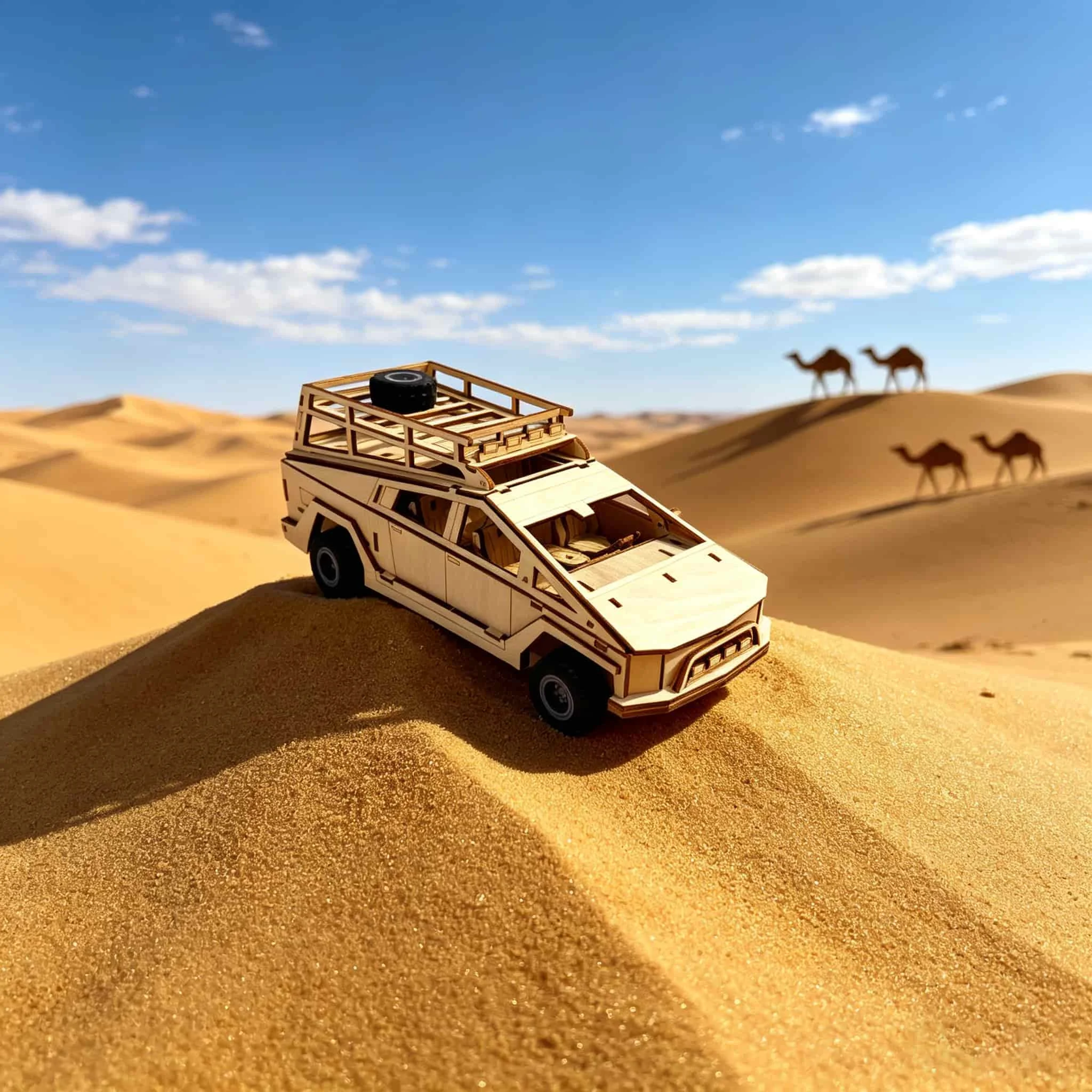 

3D Puzzle Car Model Kit, DIY Model Crafting, Birthday Gift for Adults and Teens