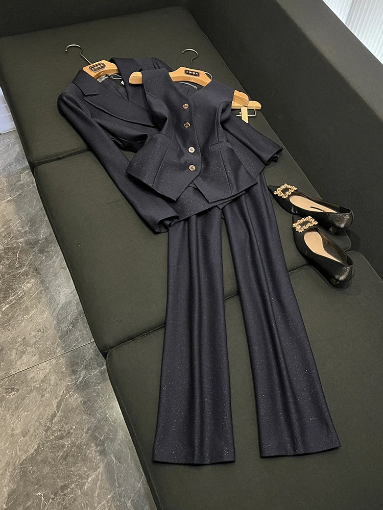 

Комплект футболок Ele, повседневные широкие брюки для поездок на работу, жилет, осень-зима, женская рабочая одежда премиум-класса Faion, orm