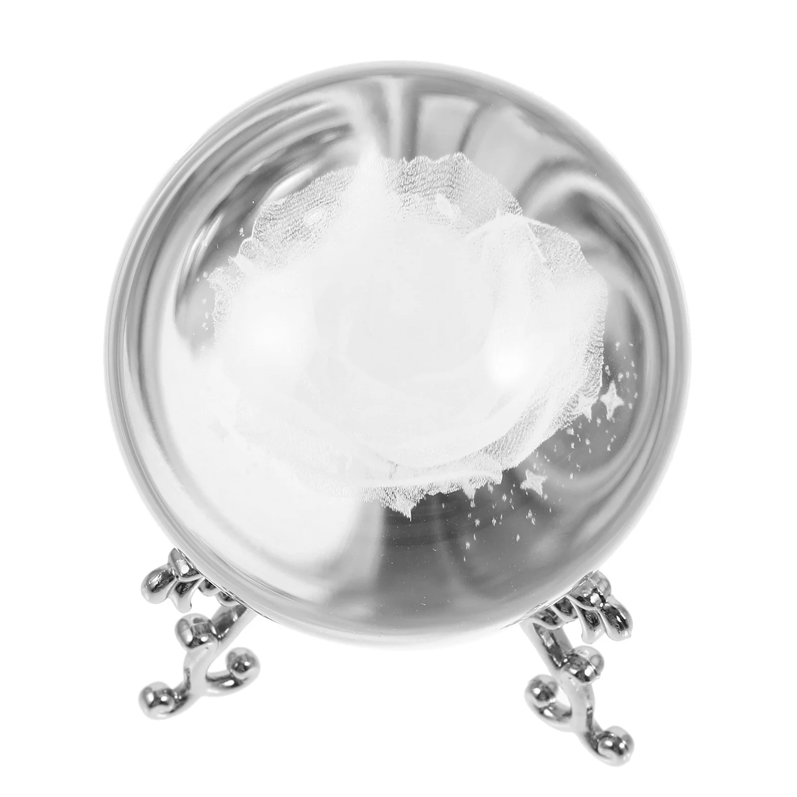 

1Set Crystal Ball Rose Built-in Decoration Creative Valentines Crystal Crafts Desktop Ornament Valentines Day Gift