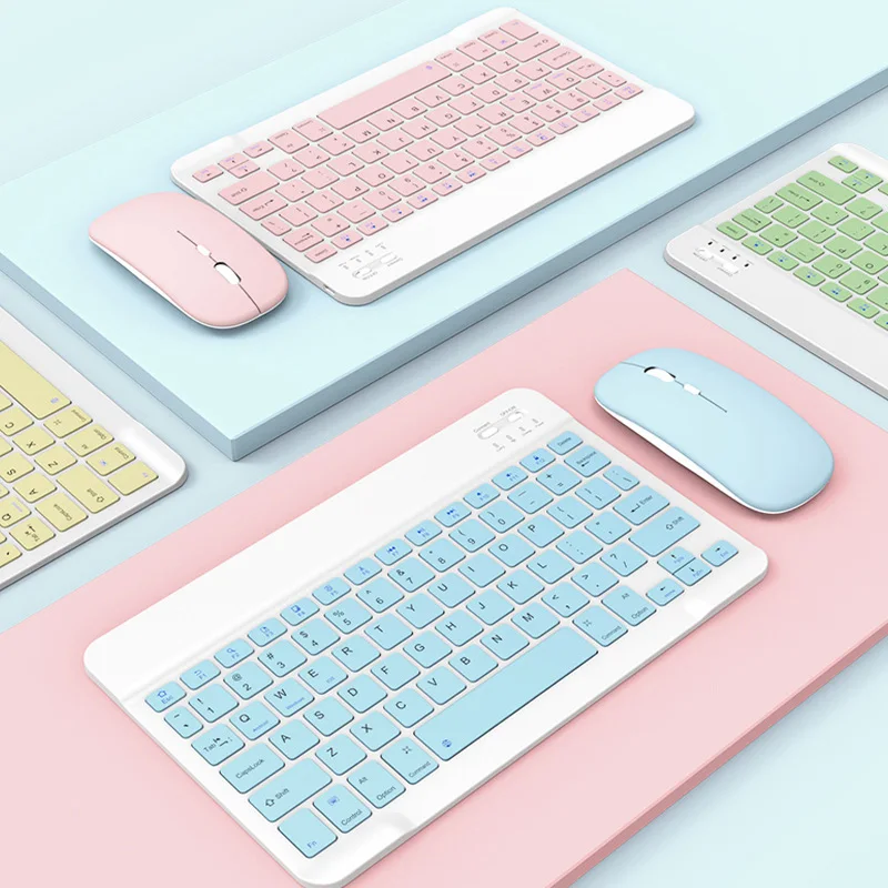 

New Bluetooth Keyboard Kit for IOS Android Windows for iPad Keyboard Air Wireless Keyboard Mouse for Xiaomi Apple Huawei Tablet