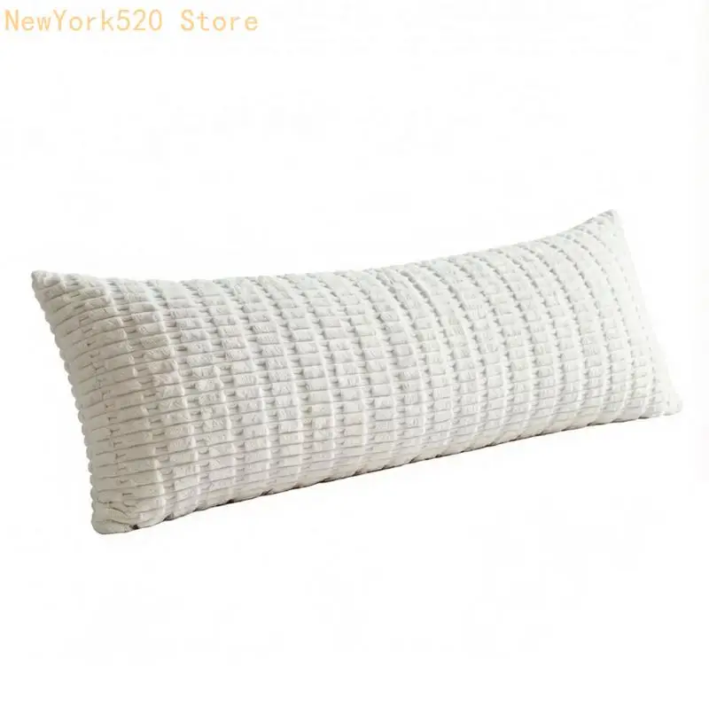 Reversible Long Pillow Cover for Sofa Bed Backrest and Reading Corner Styling N84C