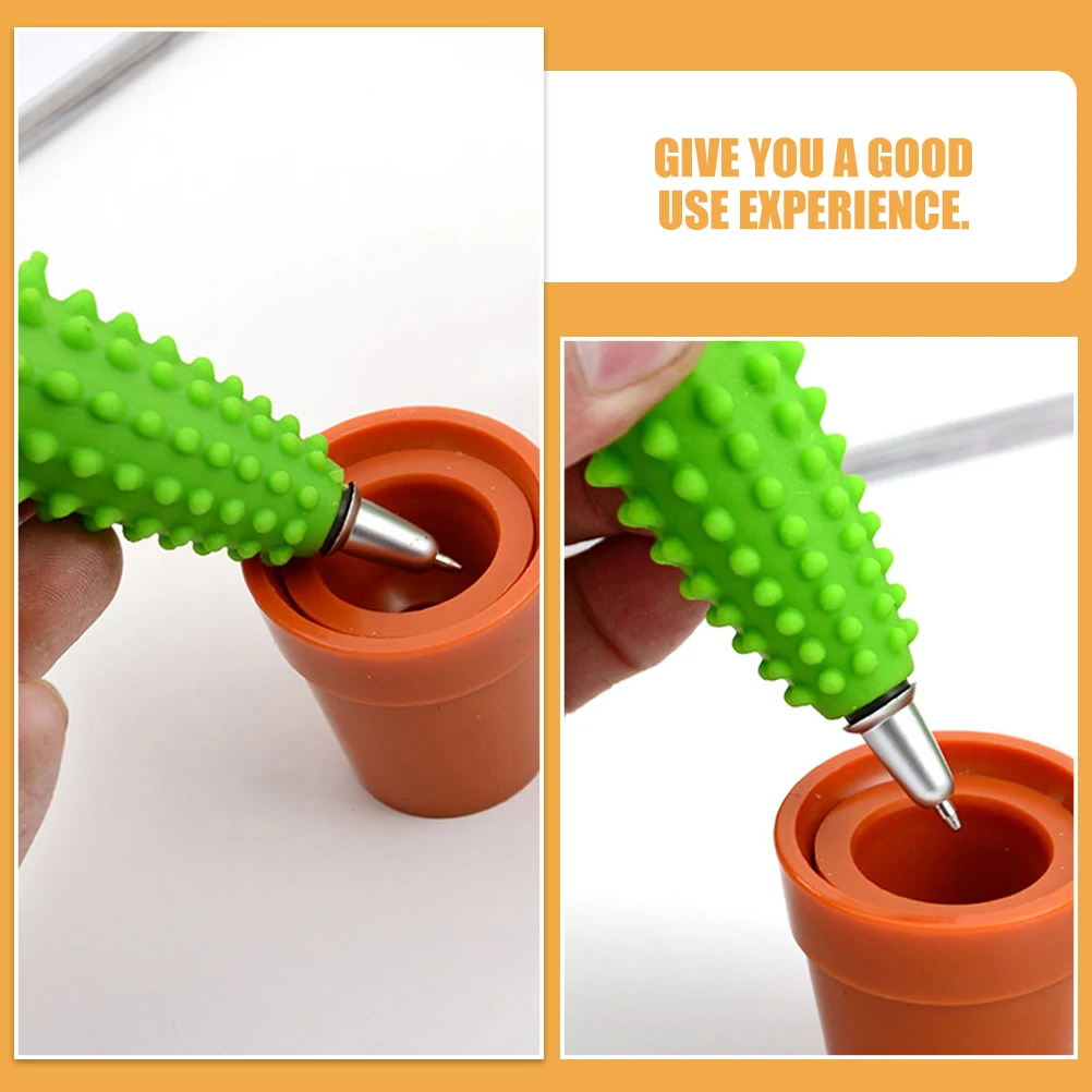

5pcs Cactus Gel Neutral Ink Office Stationery Funny Office Ballpoint Writing Pens for Cactus Pens Students Neutral