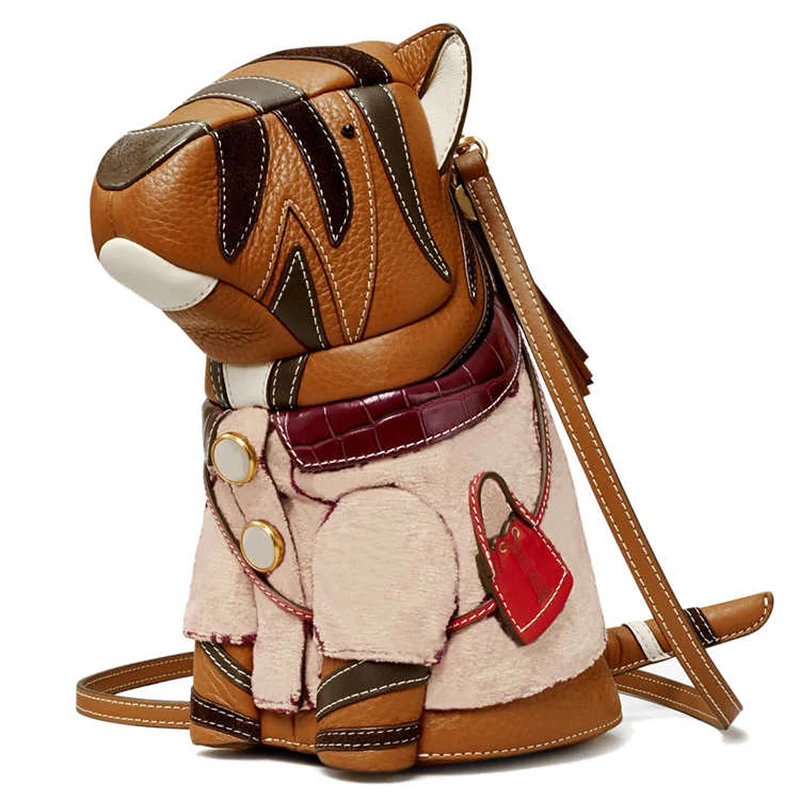 

Сумка через плечо с животными, модные сумки для женщин, милые сумки через плечо в стиле коричневого тигра из искусственной кожи, роскошные индивидуальные сумки высокого качества, нишевый дизайн