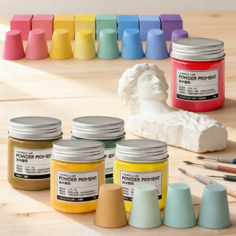 Gypsum Colored Pigments Morandi Fluorescent Dyes Rich Color Good Dispersion for Sculptures Teaching Models Candle Crafts