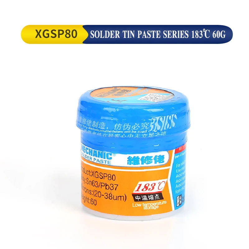 MECHANIC 183℃ XGZ40 Solder Paste Flux Sn63/Pb37 Soldering Welding Tin Paste for Mobile Phone IC CPU BGA SMD Phone Repair Tools