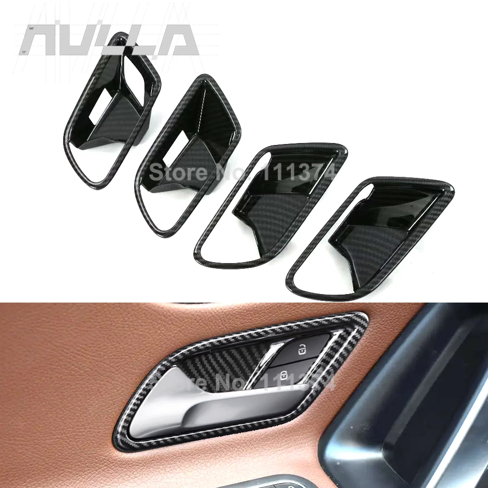 

Chrome for Mercedes Benz W177 A-Class A200 A220 A250 2019 2020 CLA C118 Carbon Inner Door Bowl Cover Trim