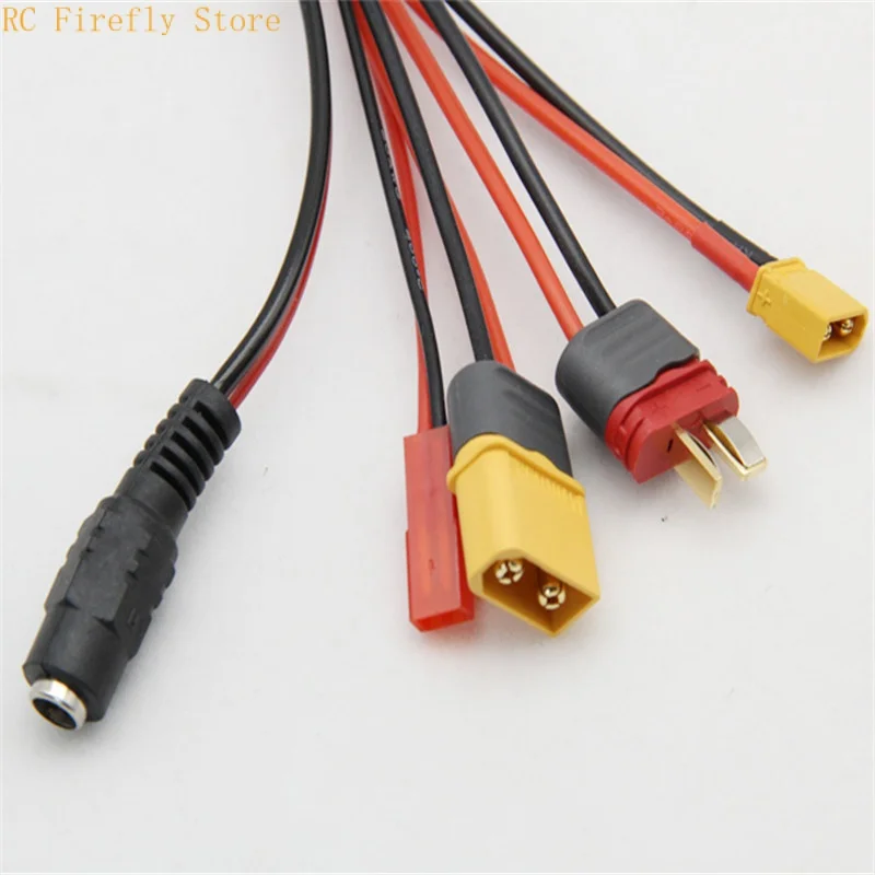 4.0mm Banana Plug to Xt60 Xt30 DC5.5 T Plug 5 in 1 Charging Adapter Cable for battery IMAX B6 ISDT charging