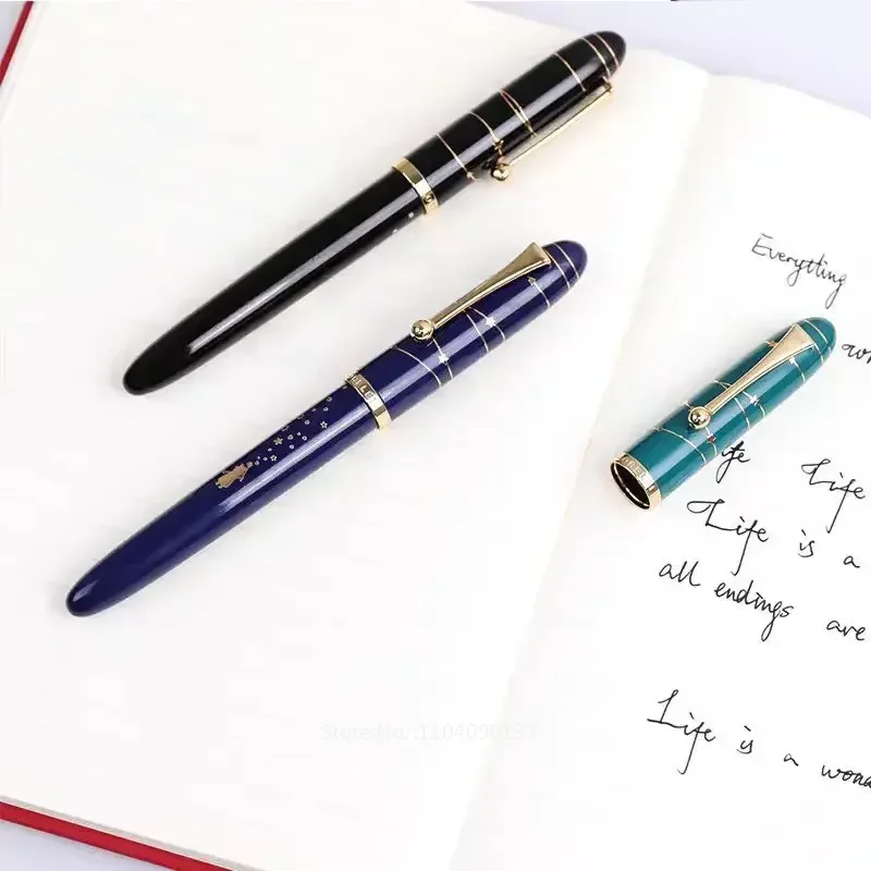 Kaigelu 017 Stars And Sea Smooth Acrylic Fountain Pen Schmidt NO.5 EF/F/M Nib Ink Pen Writing New Office Business