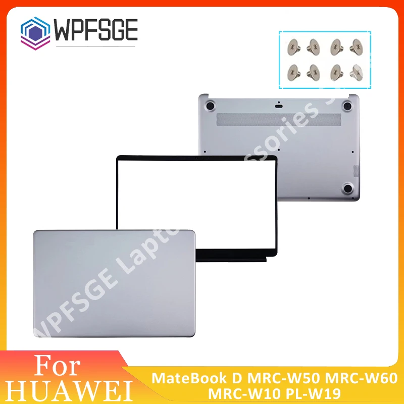 

Original Laptop Case For HUAWEI MateBook D MRC-W50 MRC-W60 MRC-W10 PL-W19 LCD Back Cover Front Bezel Bottom Case 15.6"