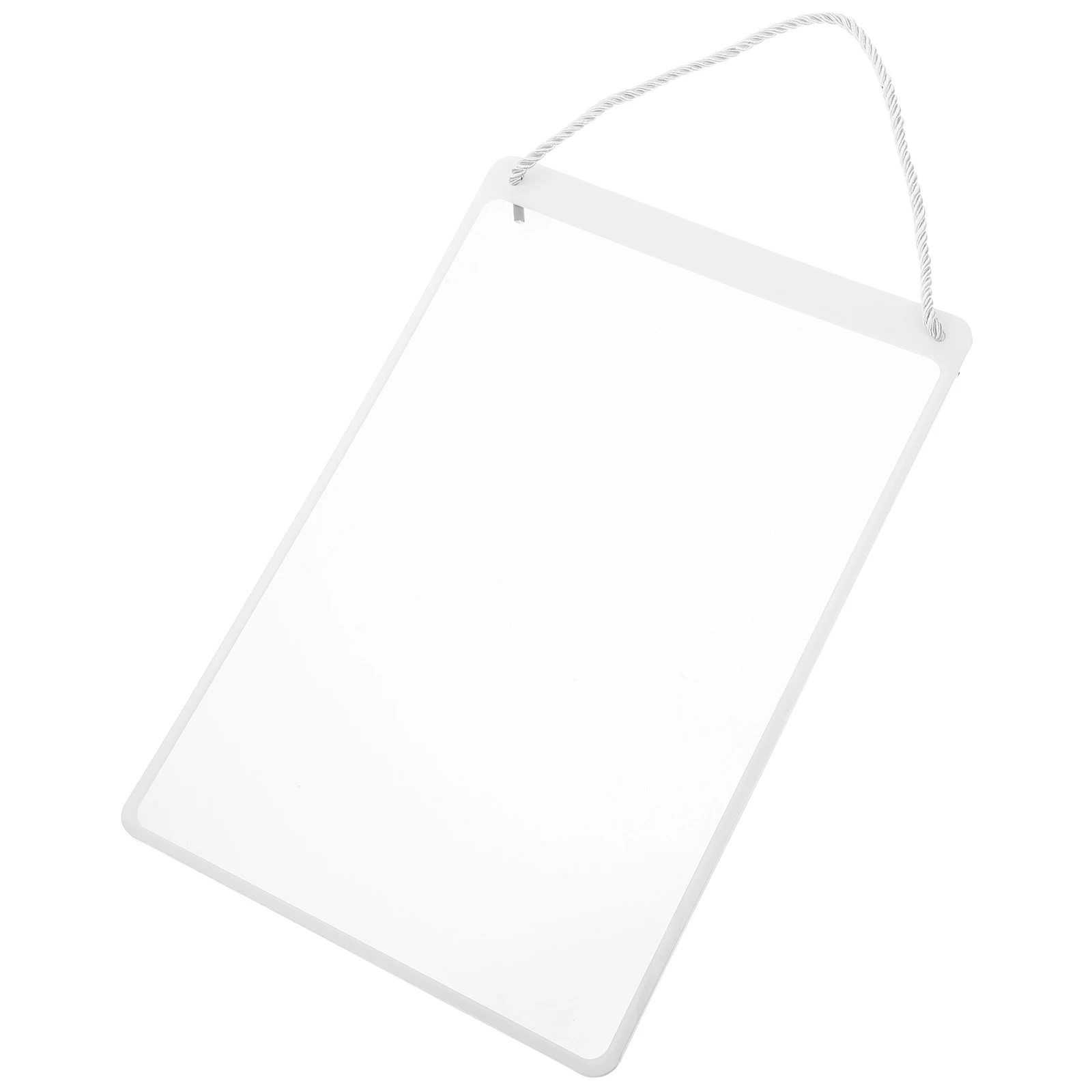 

Card Frame Display Sign Holder Door Clear Poster for Office Hanging White Glass