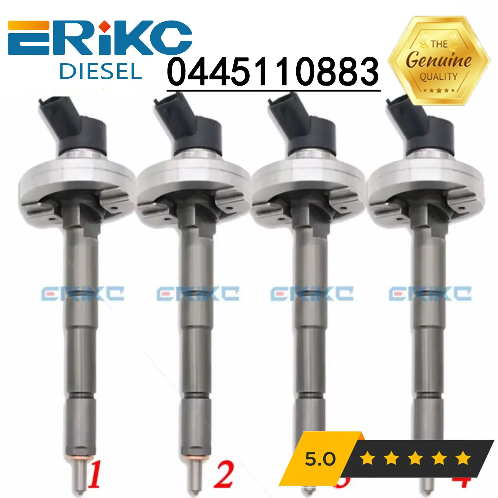 4PC 0445110883 Diesel Fuel Injector 0445110 883 Sprayer Nozzle 0445 110 883 for Bosch RENAULT Nissan 16600 MA70B 16600MA70B