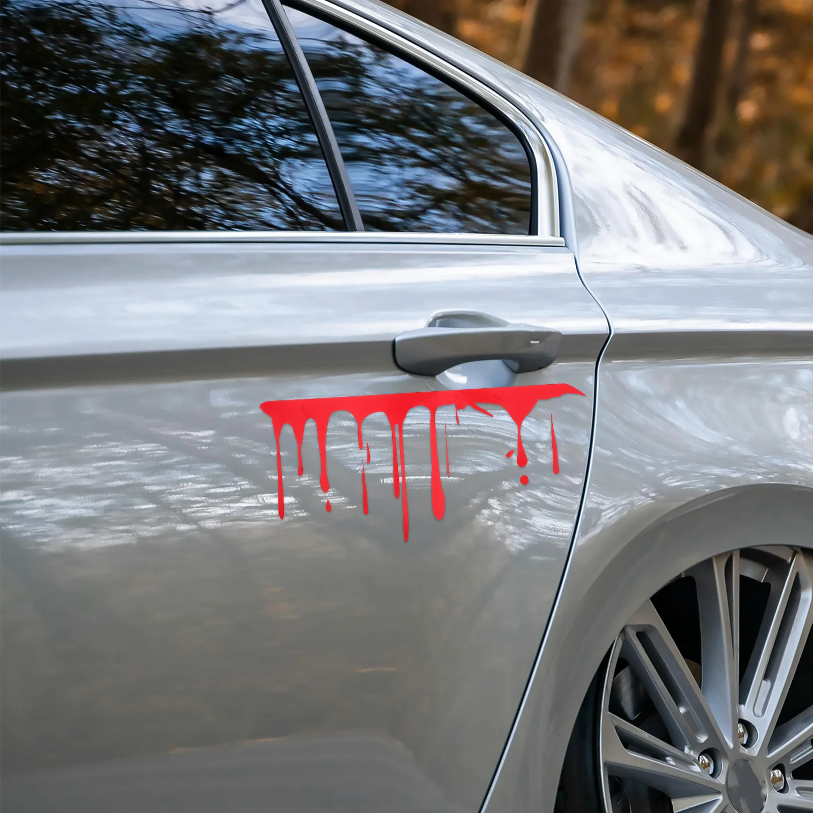 

1Pair Dripping Blood Car Stickers Halloween Decorations Car Exterior Decals Horror Accessories for Scratch Protection