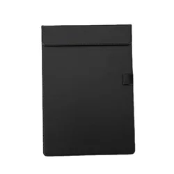 A4 Documents Hotel Business Office Conference Signature Writing Pad Leather Folder Hard Board Clipboard Table Storage 2023 New