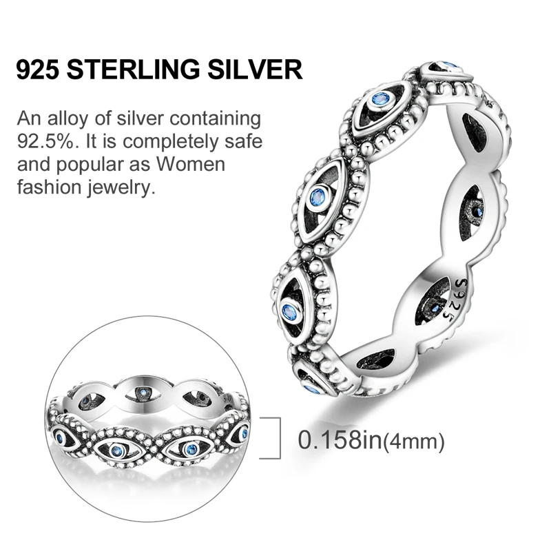 Hot Sales 925 Sterling Zilveren Ringen Oneindige Liefde Ster Maan Voor Vrouwen Originele Zilveren 925 Trouwring Sieraden Gift
