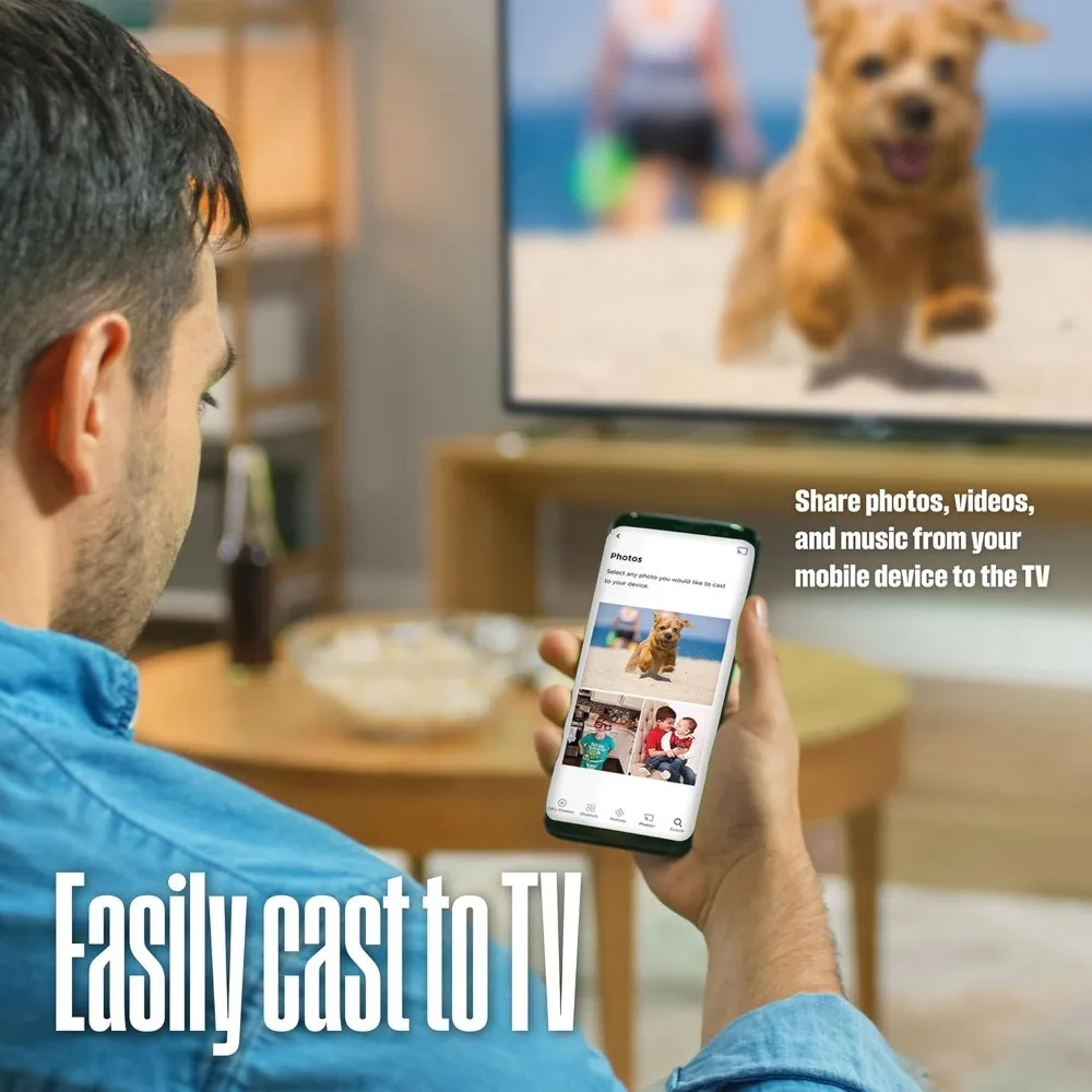 24 Inch Smart Television, 720P LED HD with Wi-Fi Connectivity and Mobile App, Flat Screen Compatible with Apple Home Kit