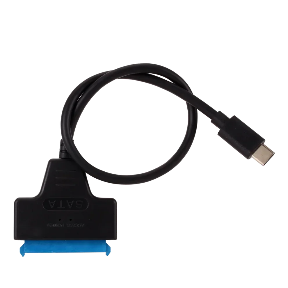 TenYua Convertitore cavo SATA a tipo C Cavo adattatore da tipo C a SATA ad alta velocità per disco rigido HDD SSD da 2,5" Cavo USB-C