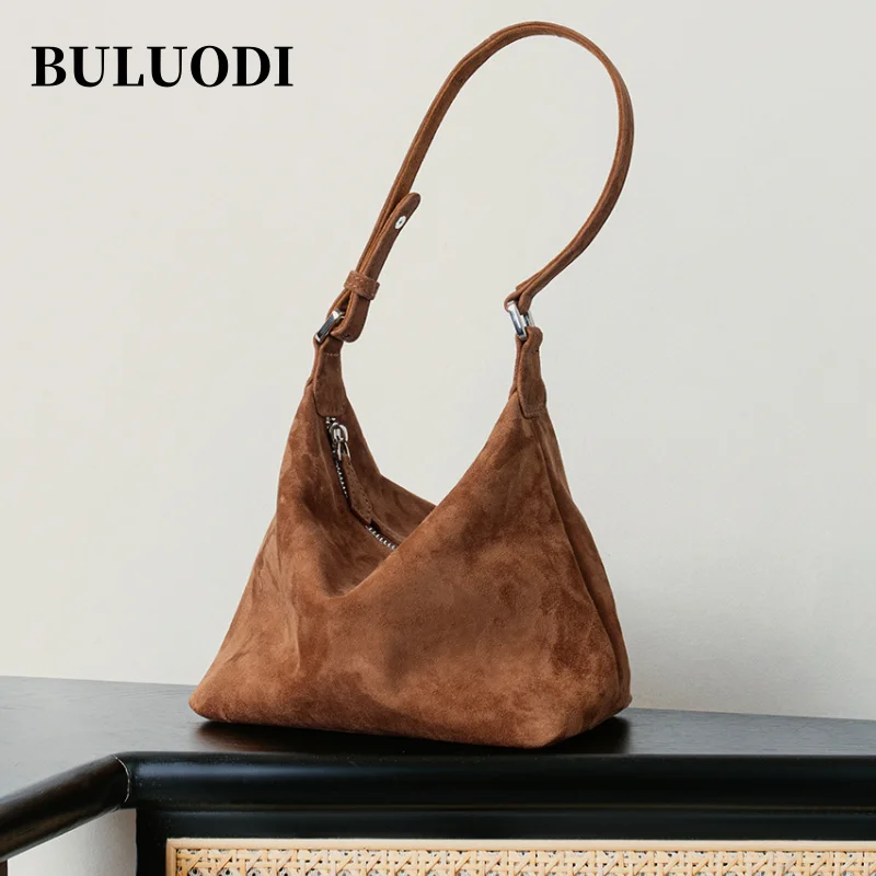 

2025 new autumn and winter suede leather bag soft leather large capacity shoulder bag women's luxury designer crossbody bag