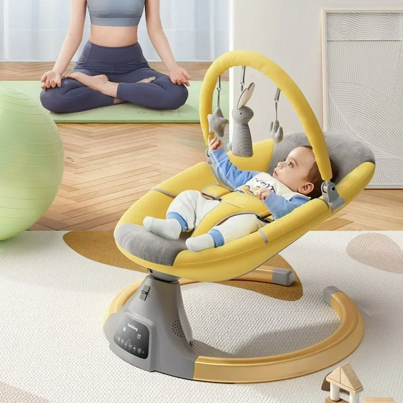 Bouncer Electric Rocking Chair for Baby Safety Cradle Rocking Chairs Sleeps Newborn Rocker Baby Cribs To Sleep From 0 To 3 Year
