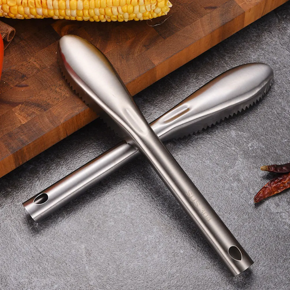 

2Pcs Stainless Steel Fish Scaler Heavy Duty Reusable Scale Remover with Comfort Grip for Fast Safe Cleaning Kitchen Tools Fish