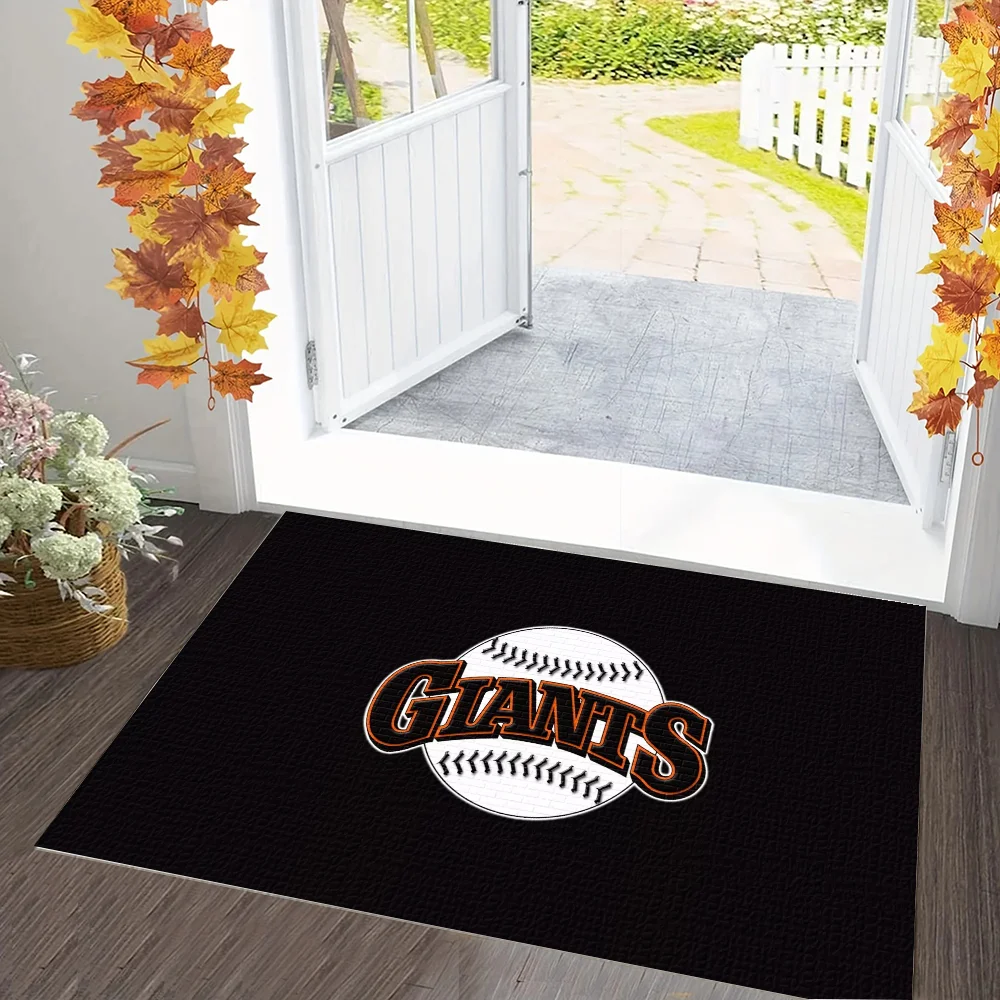 San Francisco Giants Mat for Hallway Rug for Bedroom Mats Bedrooom Carpet Room Floor Carpet House Entrance Mat Home Decoration