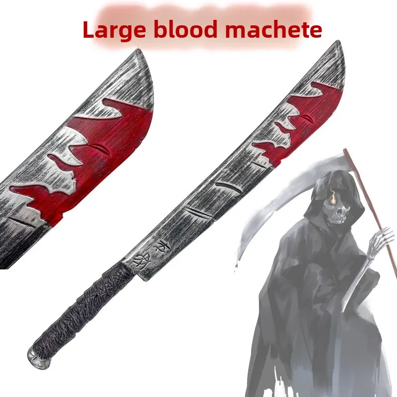 

75cm/29.53in Cosplay Machete Plastics Toy Knife Model Weapons Props Peripherals Collectible Halloween Decoration Boyfriend Gift