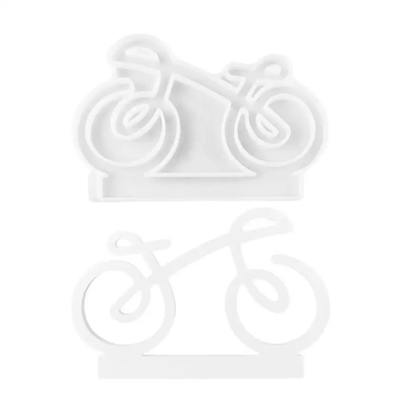 Bicycle Mold For Candle Holder Decoration Bicycle Bike Silicone Fondant Mold Chocolate Candy Gumpaste Sugarcraft Cake Decorating