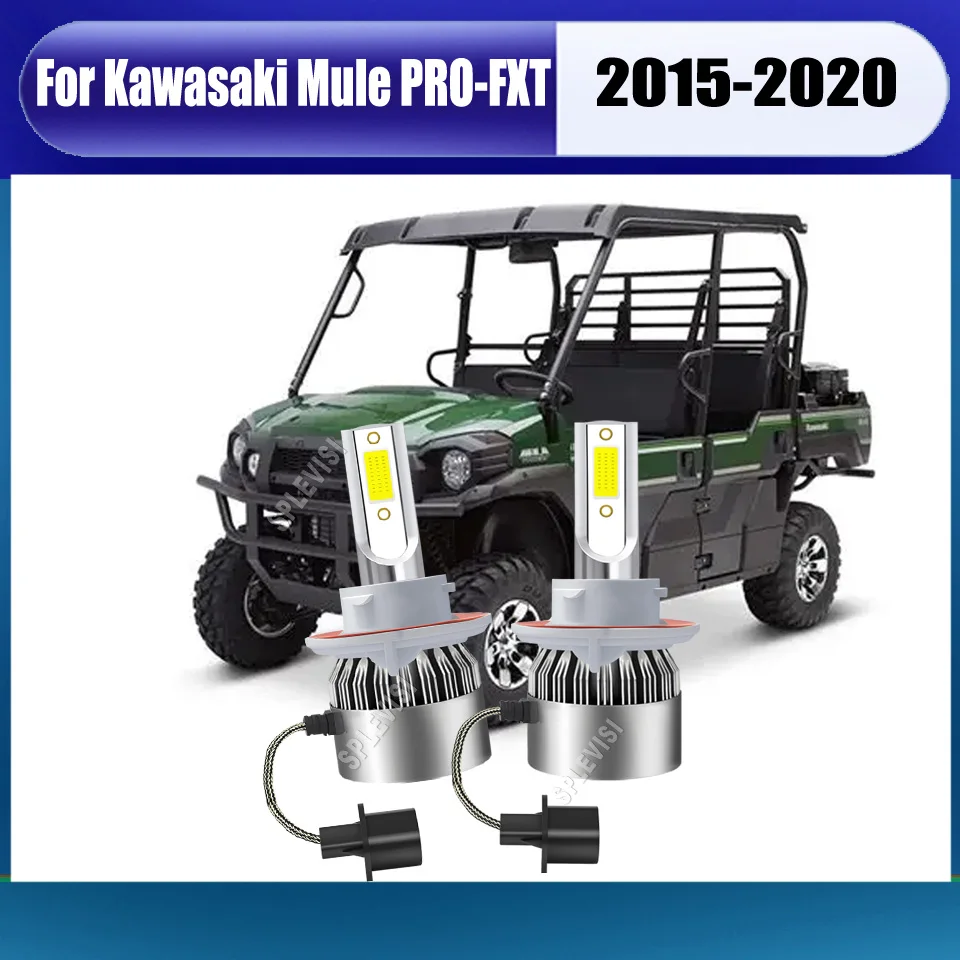 

9008 H13 LED Headlight Bulbs -we have two years of warranty For Kawasaki Mule PRO-FXT 2015 2016 2017 2018 2019 2020