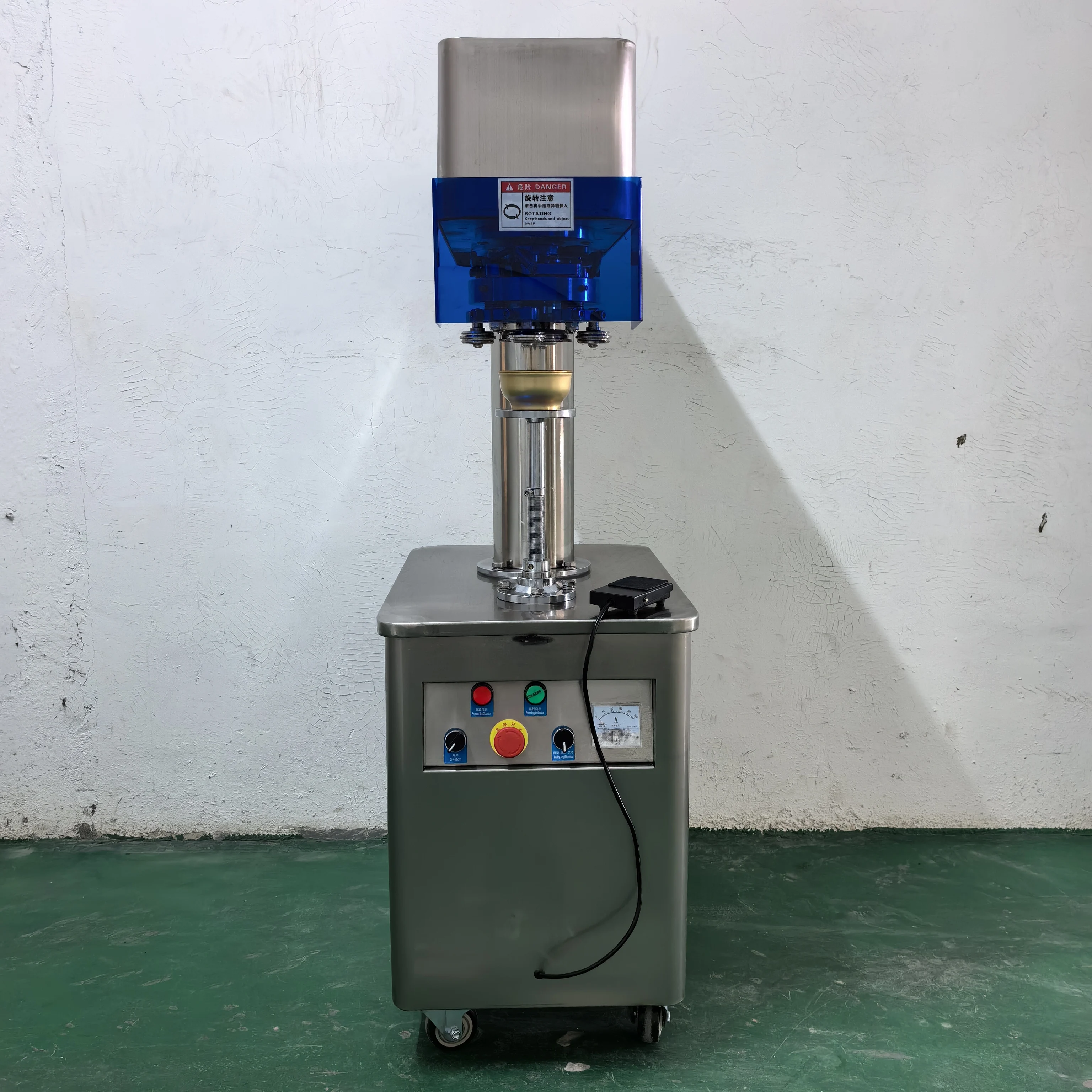 Aluminum Tin Beer Ring-Pull Cans Seaming Machine Semi Automatic Plastic Bottle Cap Can Capping Sealing Machine