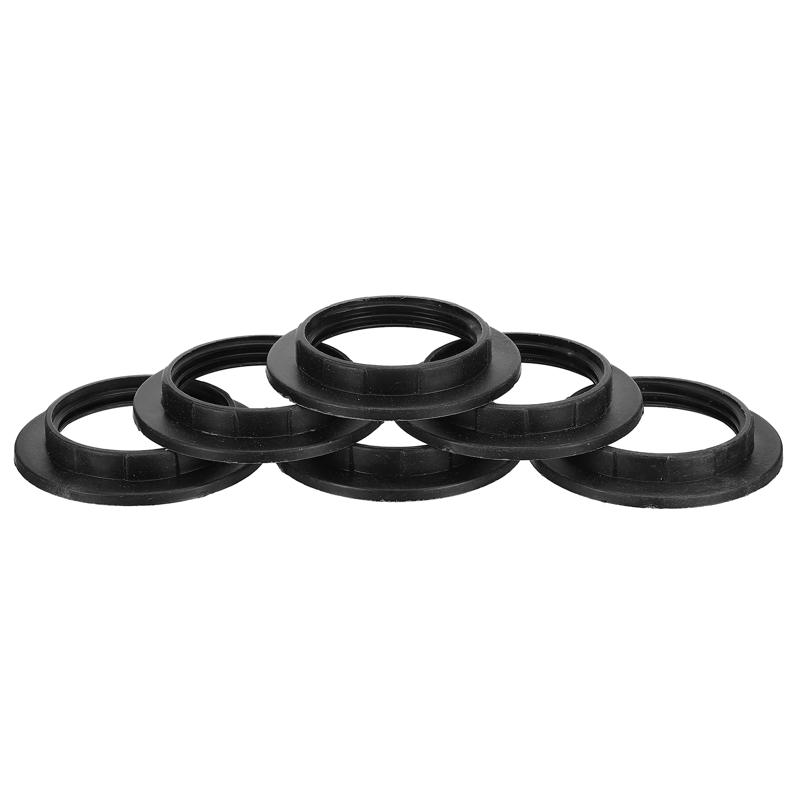 

50 Pcs E27 Lamp Holder Ring Plastic Collar Socket Lighting Accessories High Temp Durable Rustproof Beautiful Workmanship