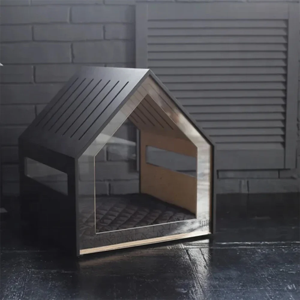 Cozy Wooden Design Pet Cat Dog House