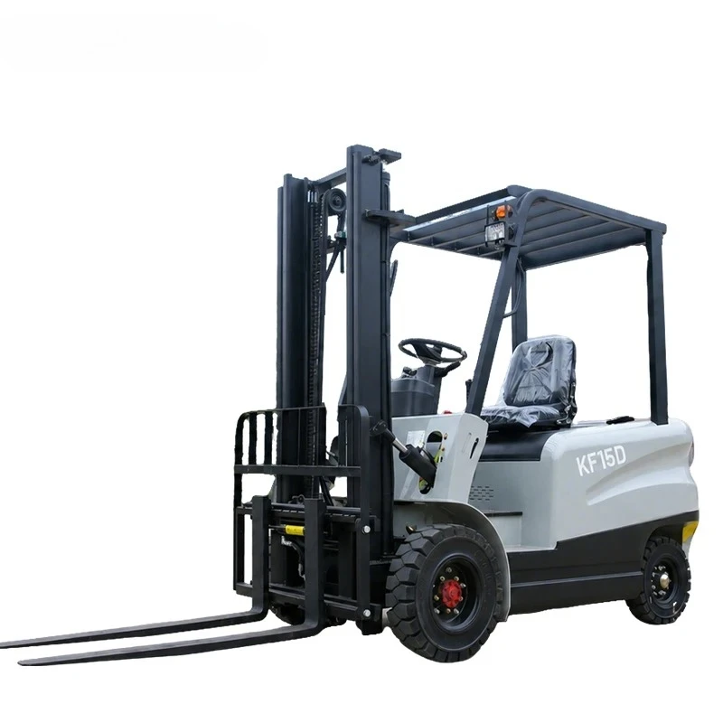 Ride on Forklift Electric Forklift for Warehouse Operations 1500kg Solid Tire Cheap Price Cargo Transportation
