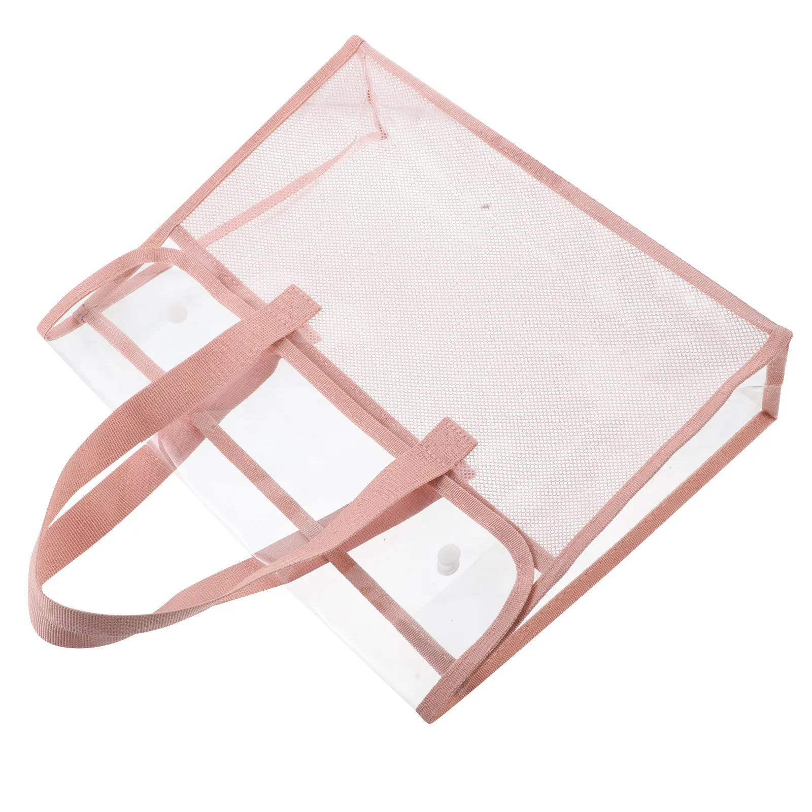 

Вместительная прозрачная сумка-тоут из водонепроницаемого ПВХ для пляжа, бассейна, шопинга и путешествий для женщин, стильная, для активного отдыха