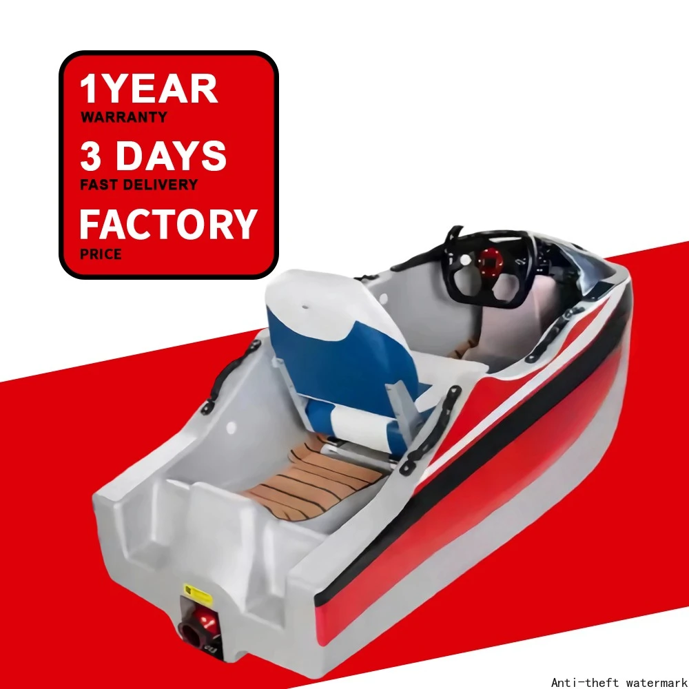 Hot Selling Product in 2025-52 km/h Adult Electric Jet Boat Go-Kart Mini Jet Boat, suitable for lakes, rivers, and ocean rowing.