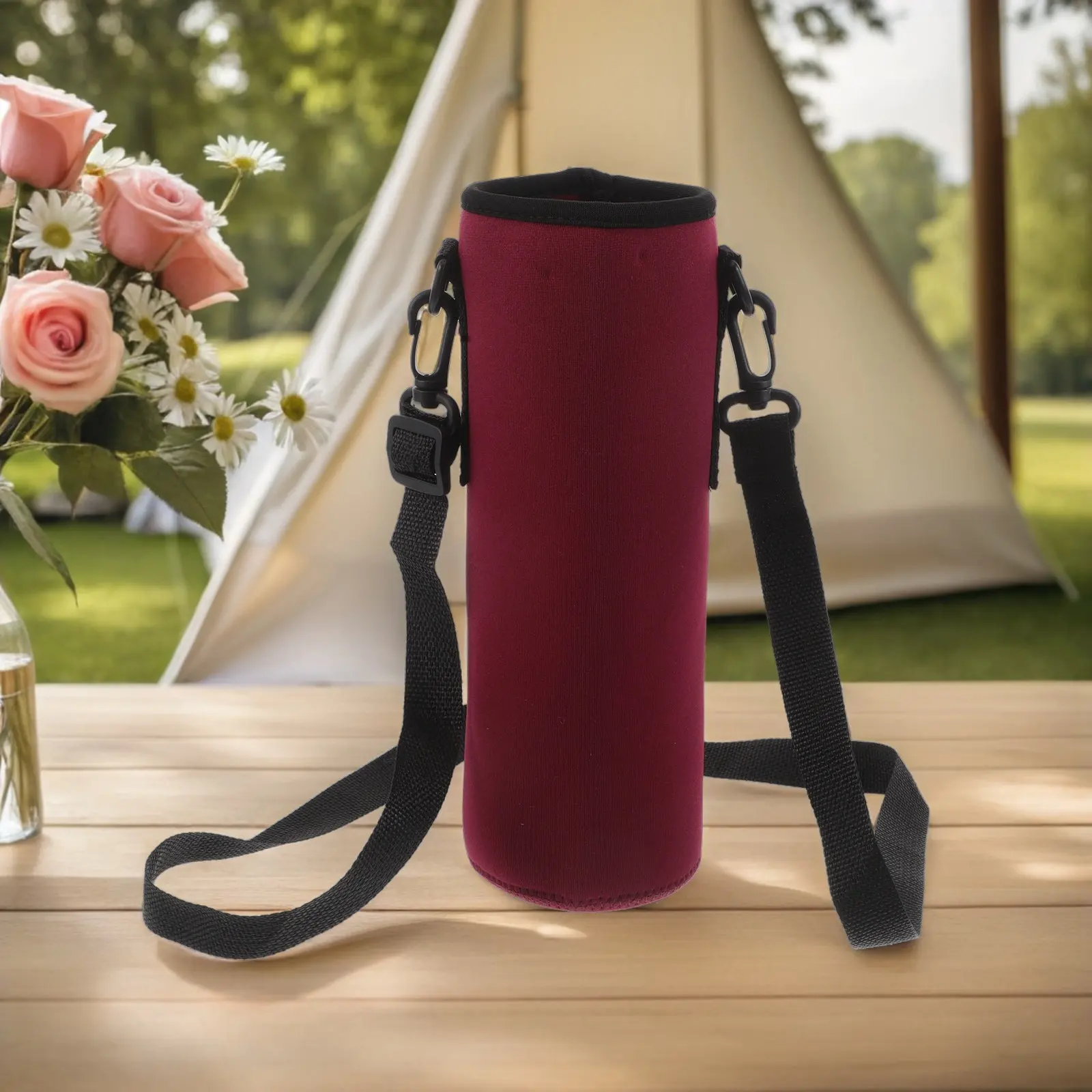 Adjustable Insulated Bottle Sling Thermal Bottle Carrier Sleeve for 1200Ml Water Bottles Stainless Steel Glass Plastic Outdoor