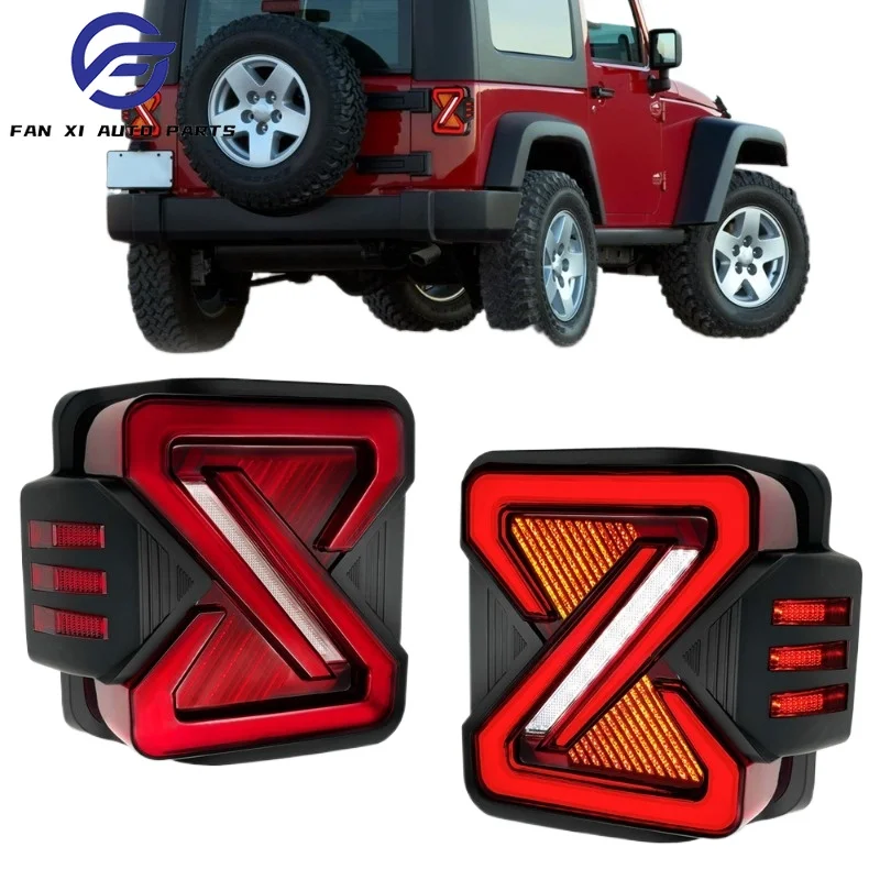 Modify The Led Taillights Brake Fluid Turn Signal And Reverse Lights Suitable For Jeep Wrangler