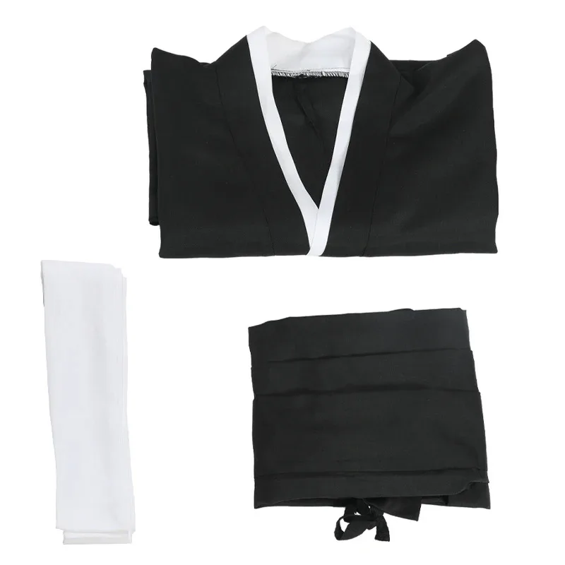

ss23Anime Bleach Kurosaki Ichigo Robe Cloak Coat Aizen Sousuke Ichimaru Gin Cosplay Halloween Costume clothes