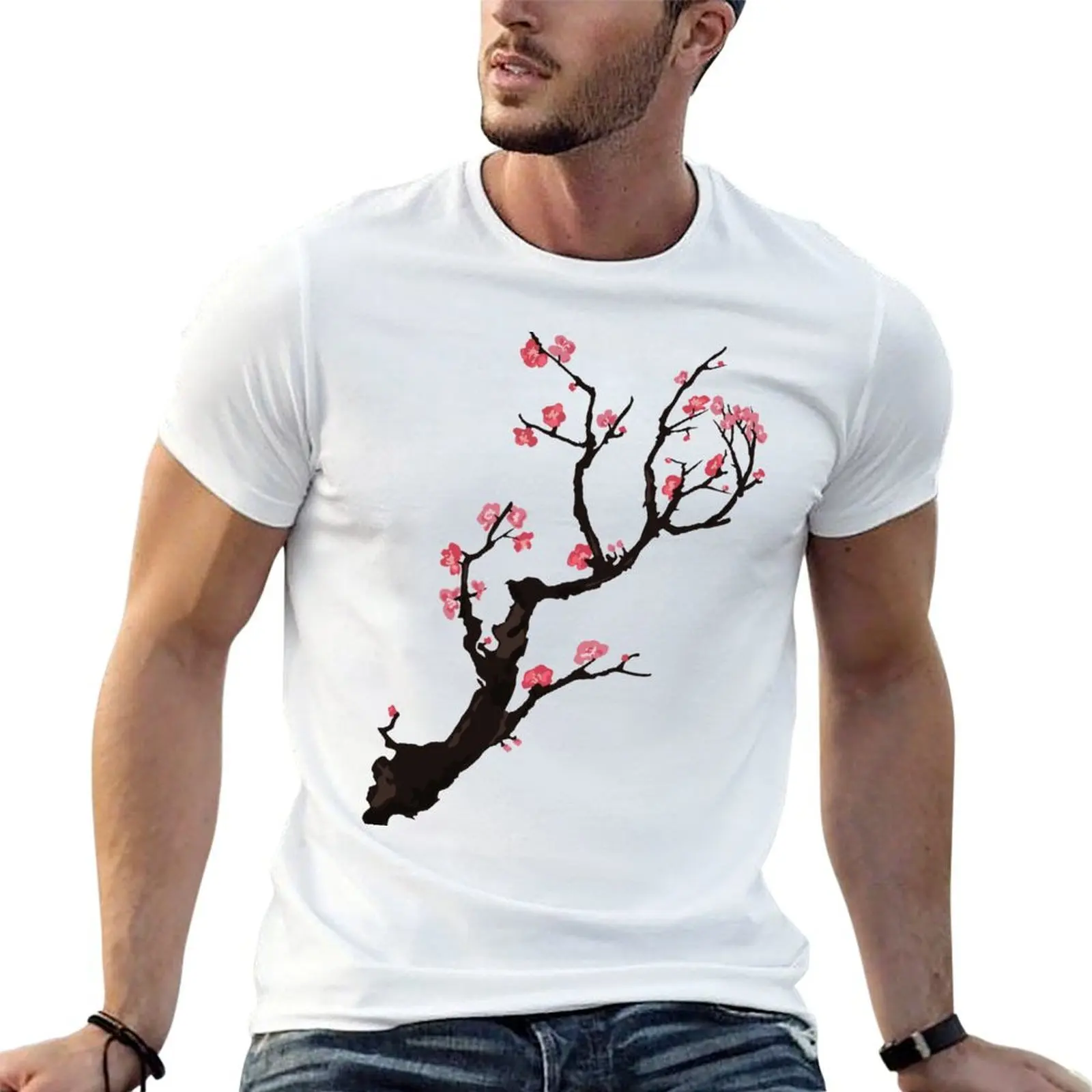 Sakura Q T-Shirt t shirt man designer t shirts for man pack cotton black cotton t-shirt plain for man package T-shirt