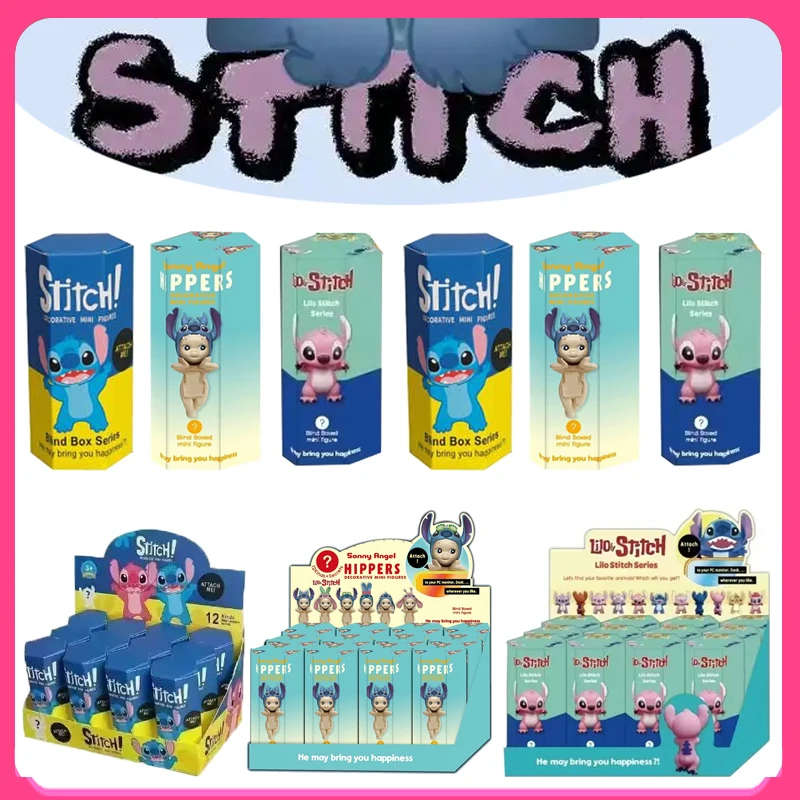 Stitch Kawaii Series Sonny Angel Blind Box Surprise Party Blind Box Anime Figure Model Toy Customized Kids Christmas Gifts