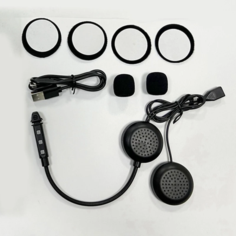 Bluetooth 5.2 Motorcycle Helmet Headset Wireless Earphone Handsfree Call Kit Stereo For MP3 Music Player Replacement Parts